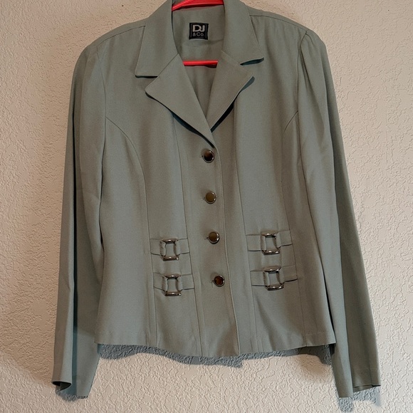 DJ&CO. Jackets & Blazers - Women's Sage/Blue Vintage Blazer